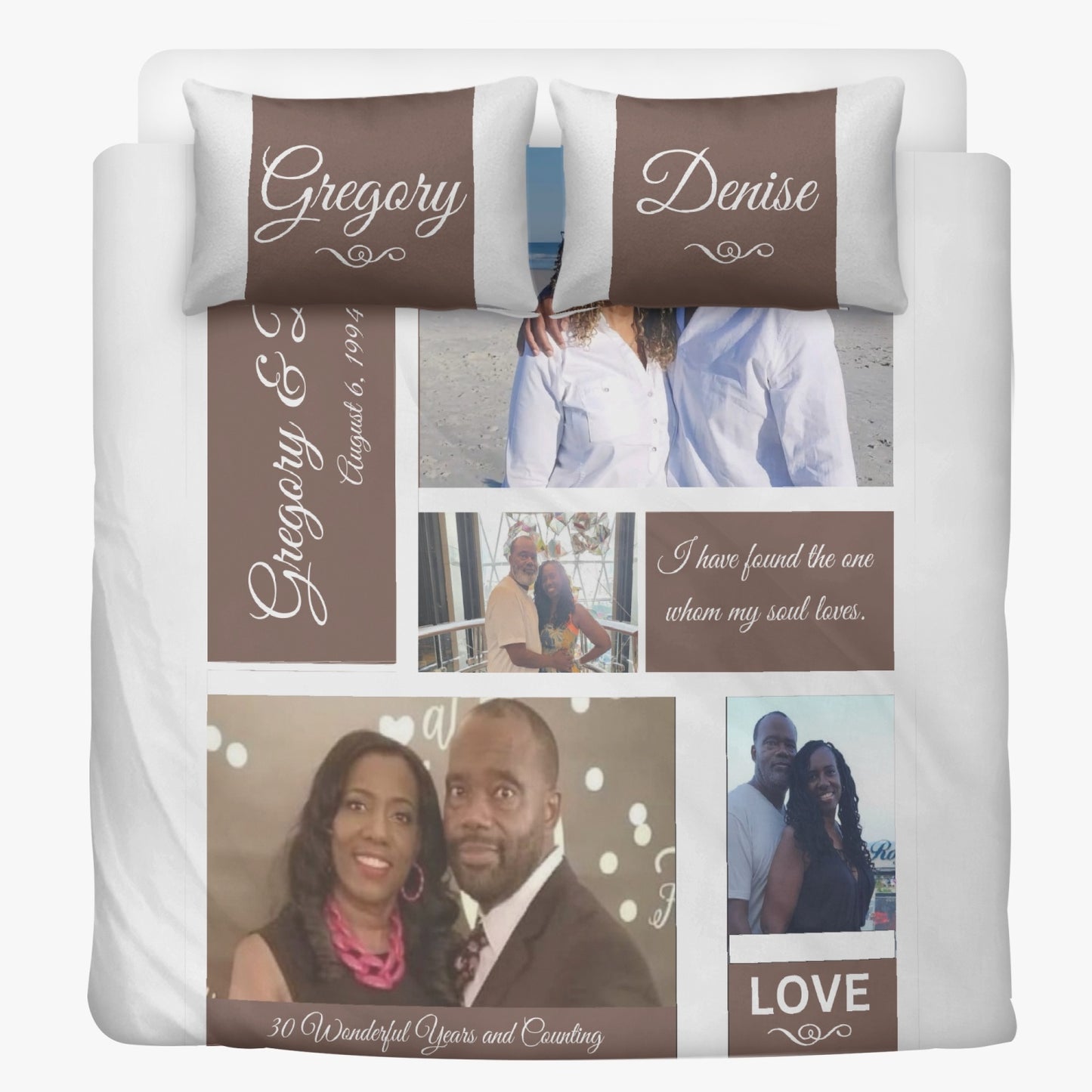 Custom Love Blanket - Personalized Photo Blanket - Anniversary Blanket