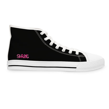 I Survived - Black - Women's High Top Sneakers