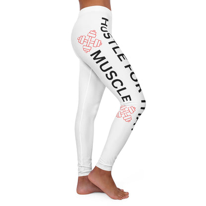 HUSTLE FOR THAT MUSCLE Women's Spandex Leggings (AOP)