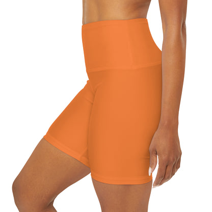 FIERCE FLY AND FOCUSED High Waisted Yoga Shorts (AOP)