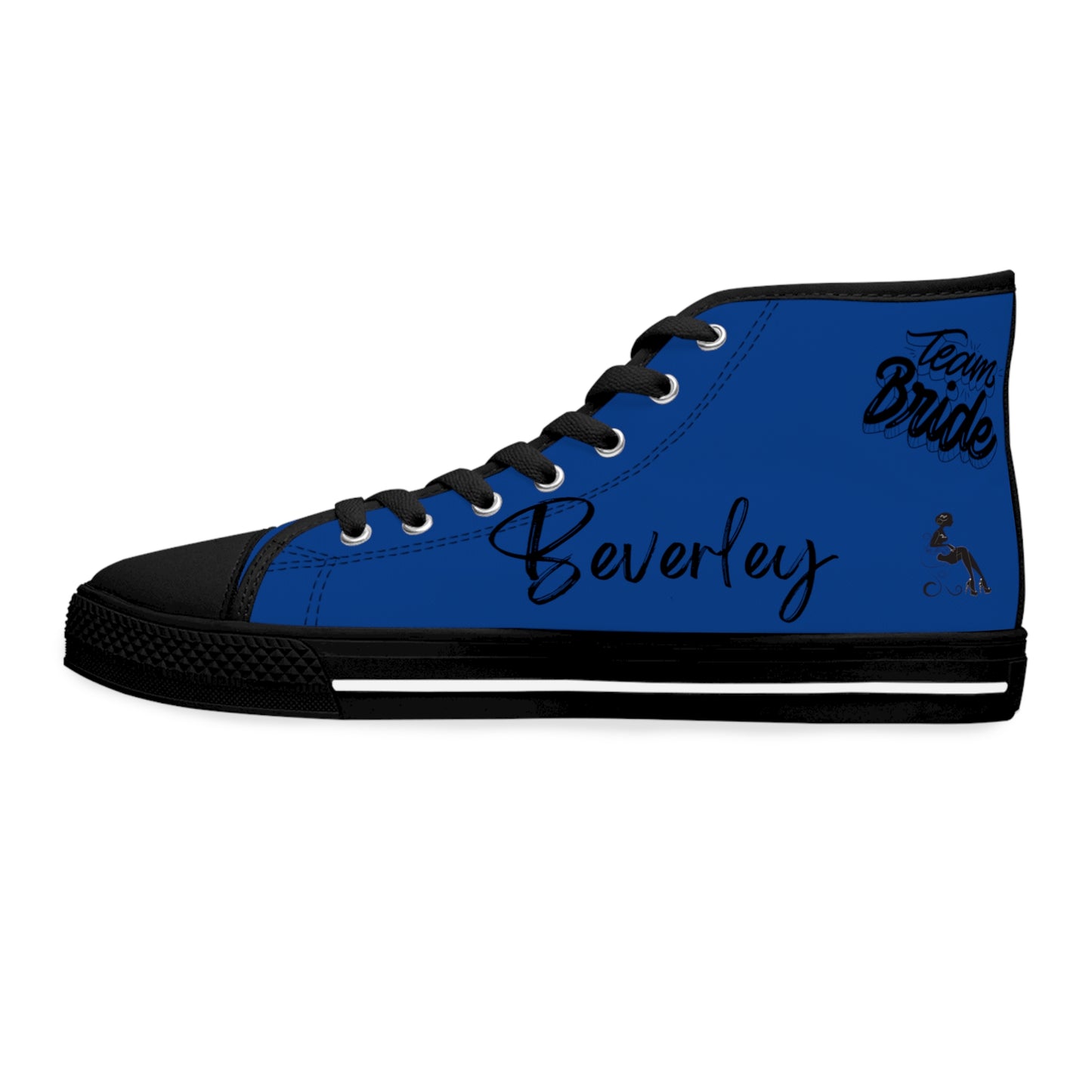 Team Bride B! DESIGN THEN PAY PERSONALIZE & CUSTOMIZE IT!Women's High Top Sneakers