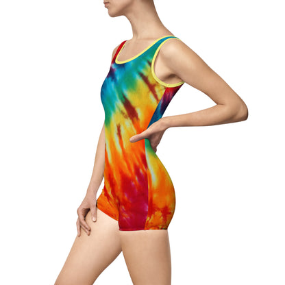 RAINBOW QUEST Women's Vintage Swimsuit (AOP)