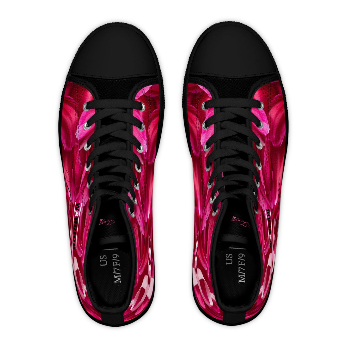 The Petal Pink  DESIGN THEN PAY Women's High Top Sneakers (Pay after you review the sneaker and Love it!