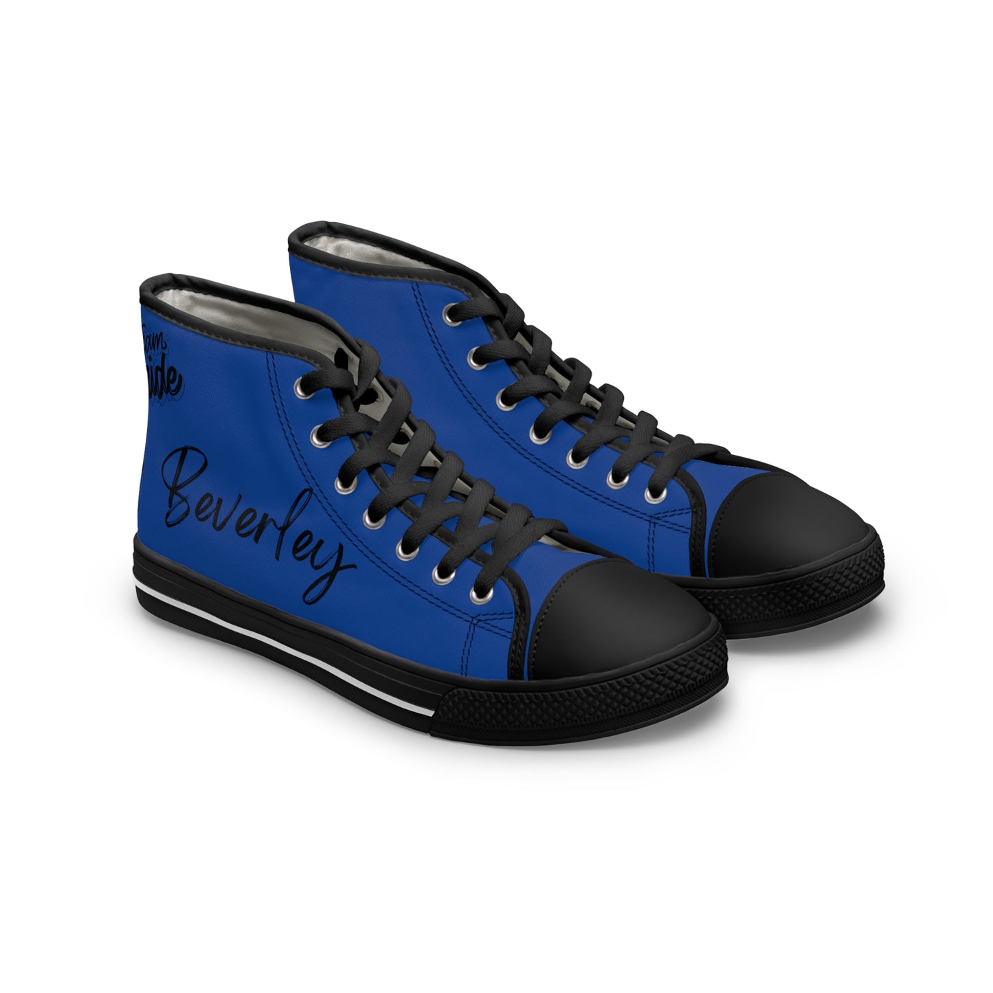 Team Bride B! DESIGN THEN PAY PERSONALIZE & CUSTOMIZE IT!Women's High Top Sneakers