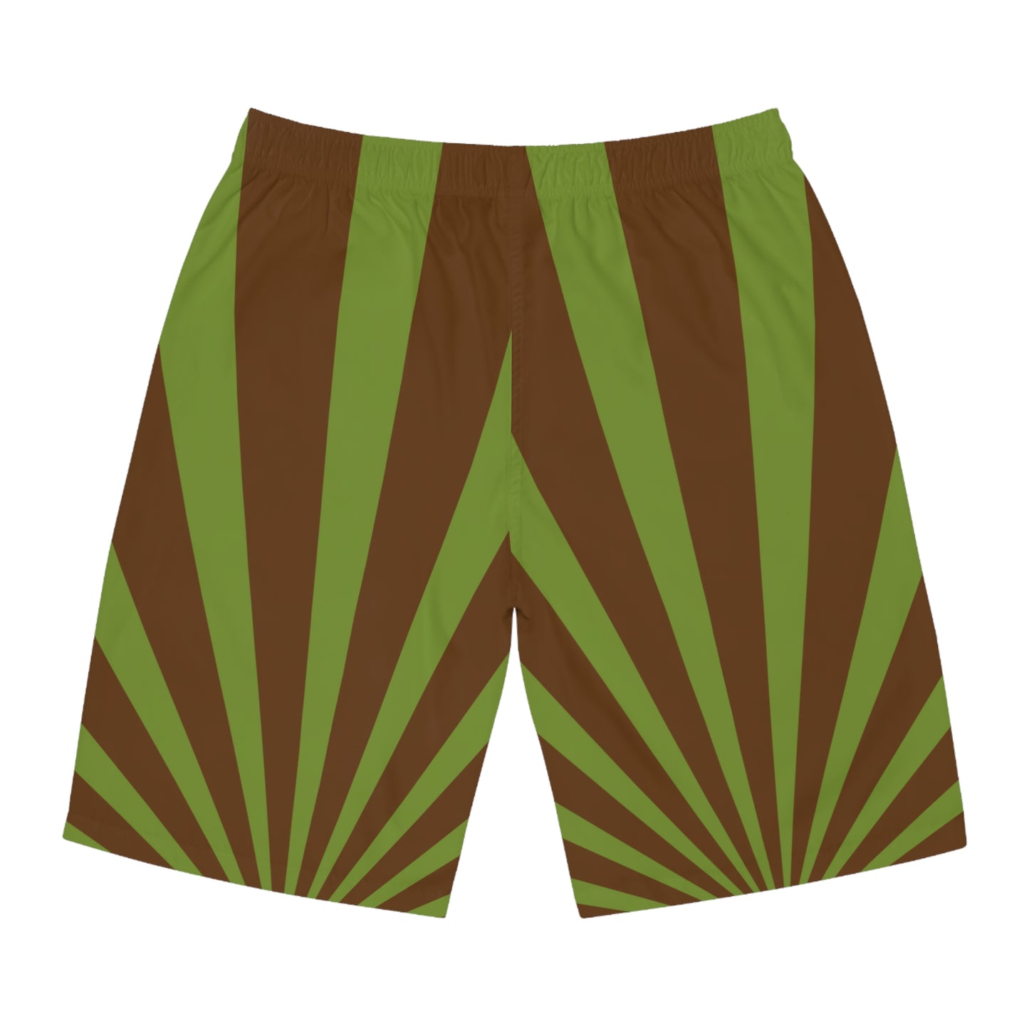 BROWN SPIRAL Men's Board Shorts (AOP)