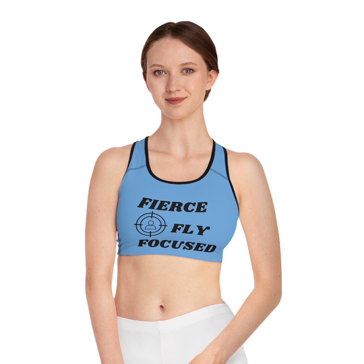 FIERCE FLY FOCUSED Sports Bra (AOP)