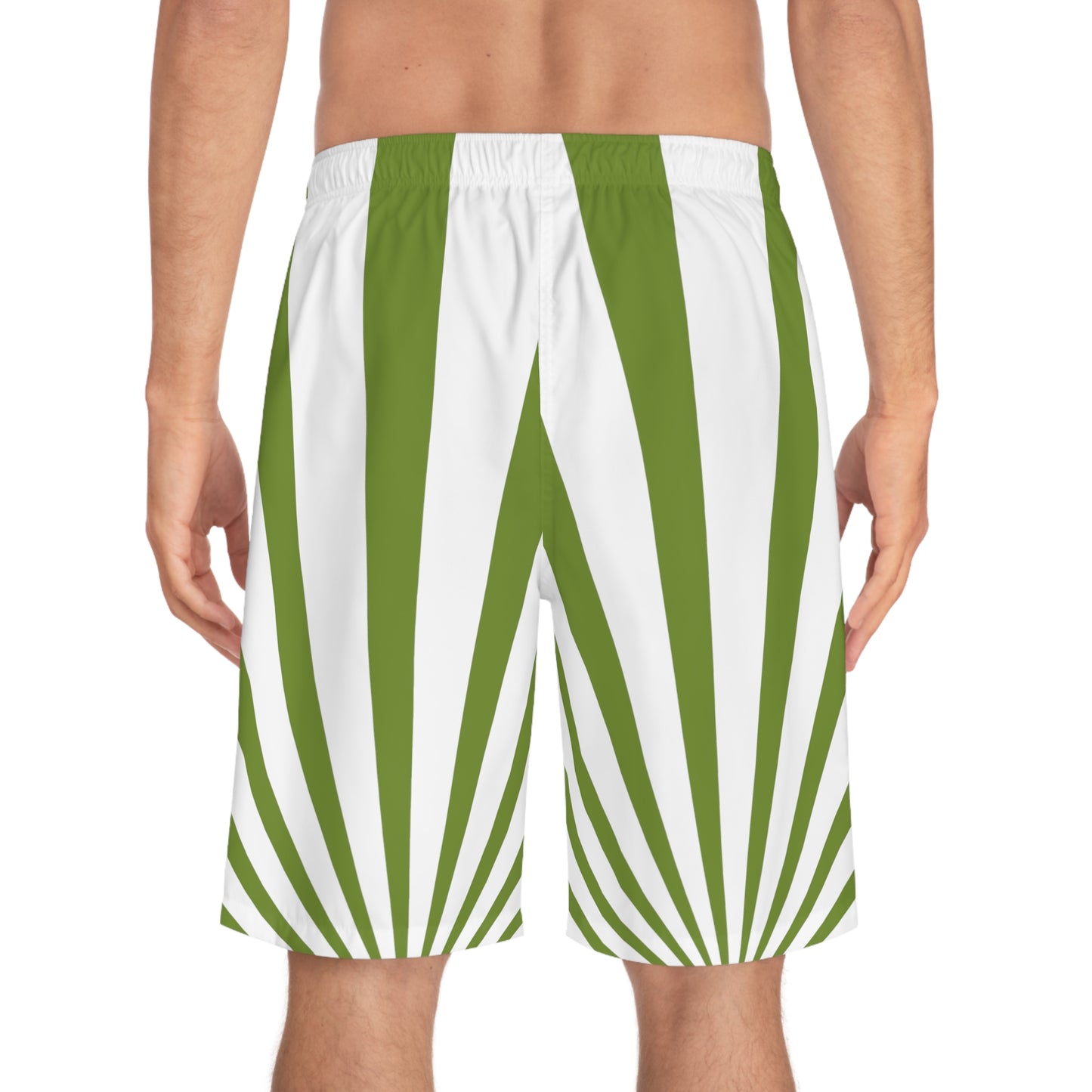 GREEN SPIRAL Men's Board Shorts (AOP)