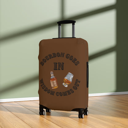 BOURBON GOES IN BROWN Luggage Cover