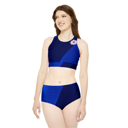 BLUE BEAUTY Sporty Bikini Set (AOP)