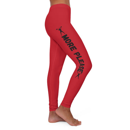 MORE PLEASE R Women's Spandex Leggings (AOP)