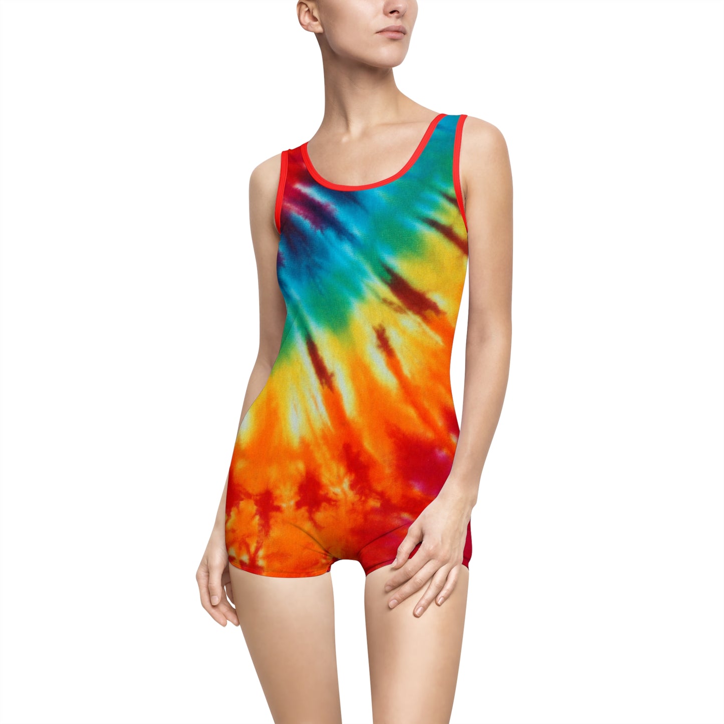 RAINBOW QUEST Women's Vintage Swimsuit (AOP)