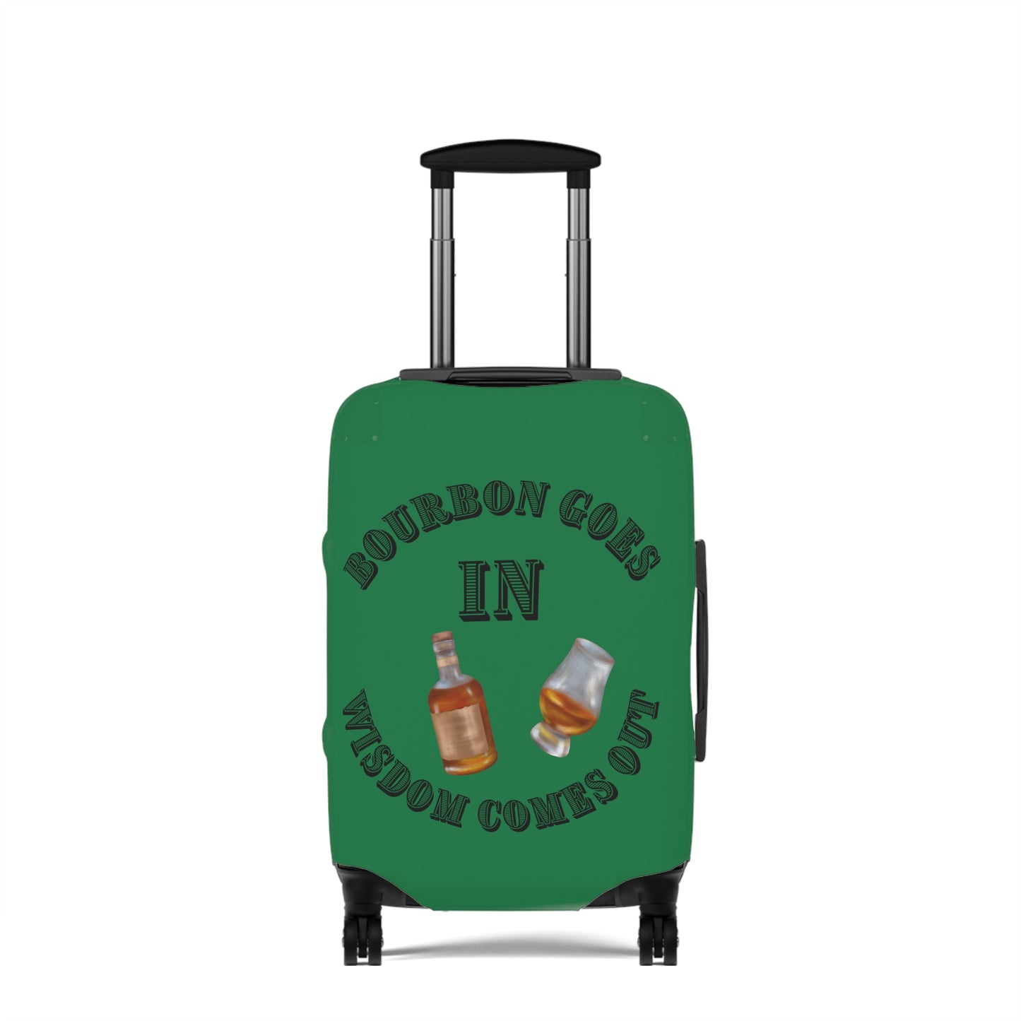 BOURBON GOES IN GREEN Luggage Cover