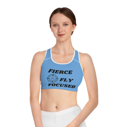 FIERCE FLY FOCUSED Sports Bra (AOP)