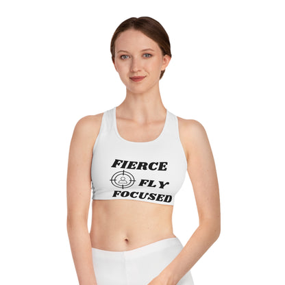 FIERCE FLY FOCUSED Sports Bra (AOP)