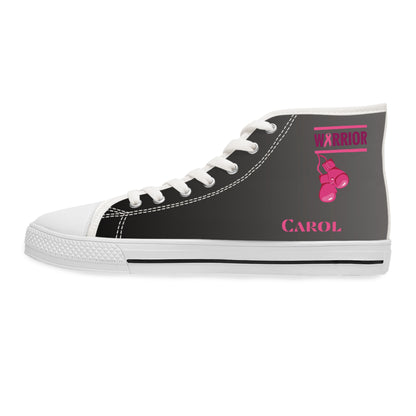 Warrier Pink Grey - DESIGN THEN PAY Women's High Top Sneakers