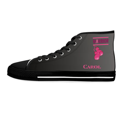 Warrier Pink Grey - DESIGN THEN PAY Women's High Top Sneakers