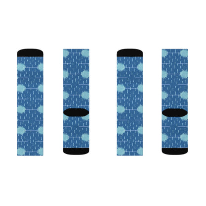 Blue spot Sublimation Socks