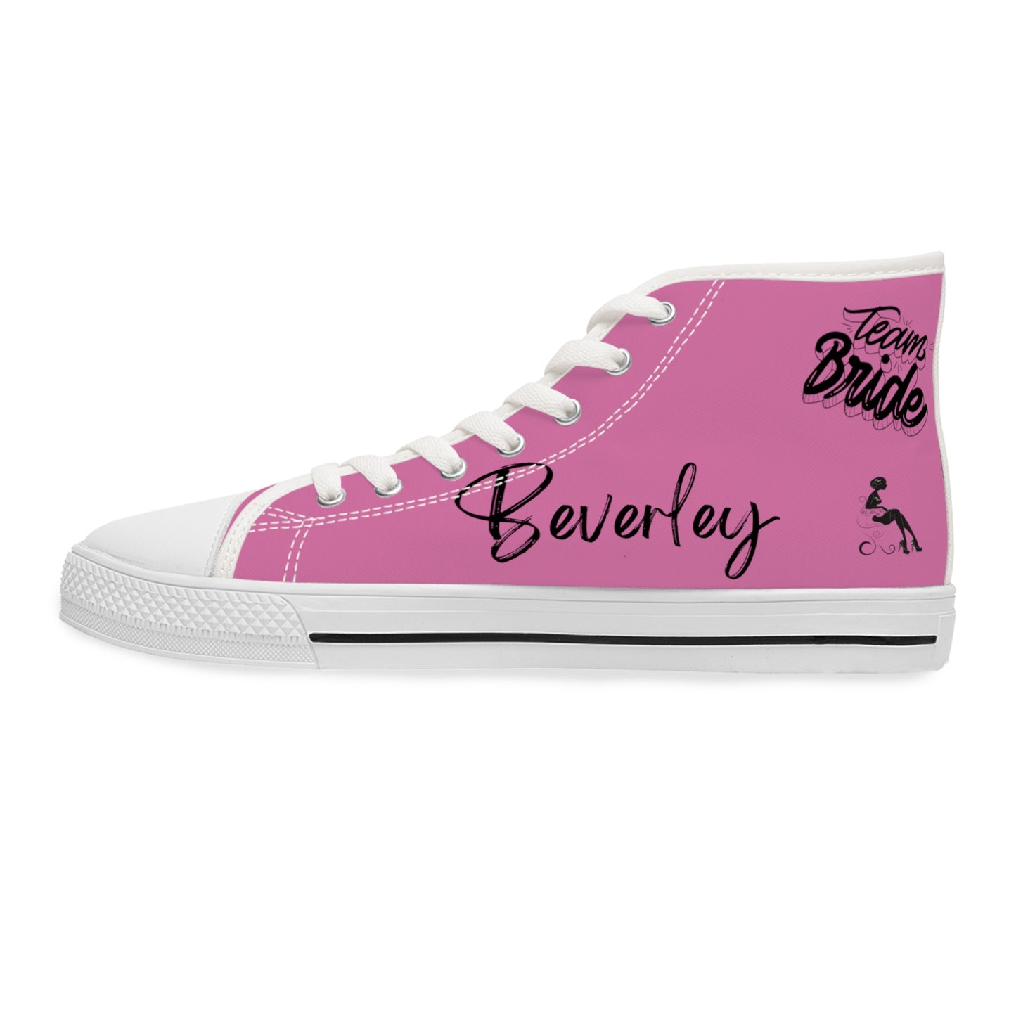 Team Bride P!   PERSONALIZE & CUSTOMIZE IT!  Women's High Top Sneakers