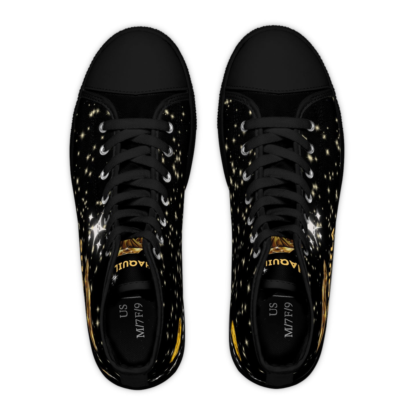 YELLOW DIAMONDS - DESIGN THEN PAY Women's High Top Sneakers