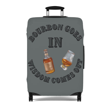 BOURBON GOES IN GREY Luggage Cover