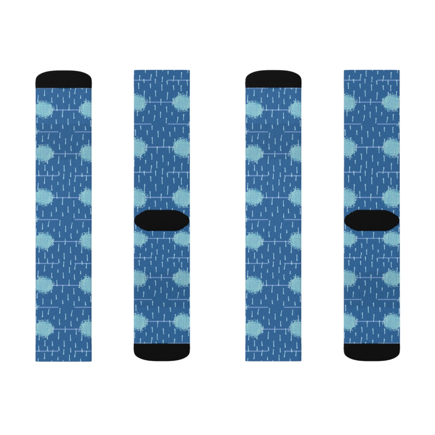 Blue spot Sublimation Socks