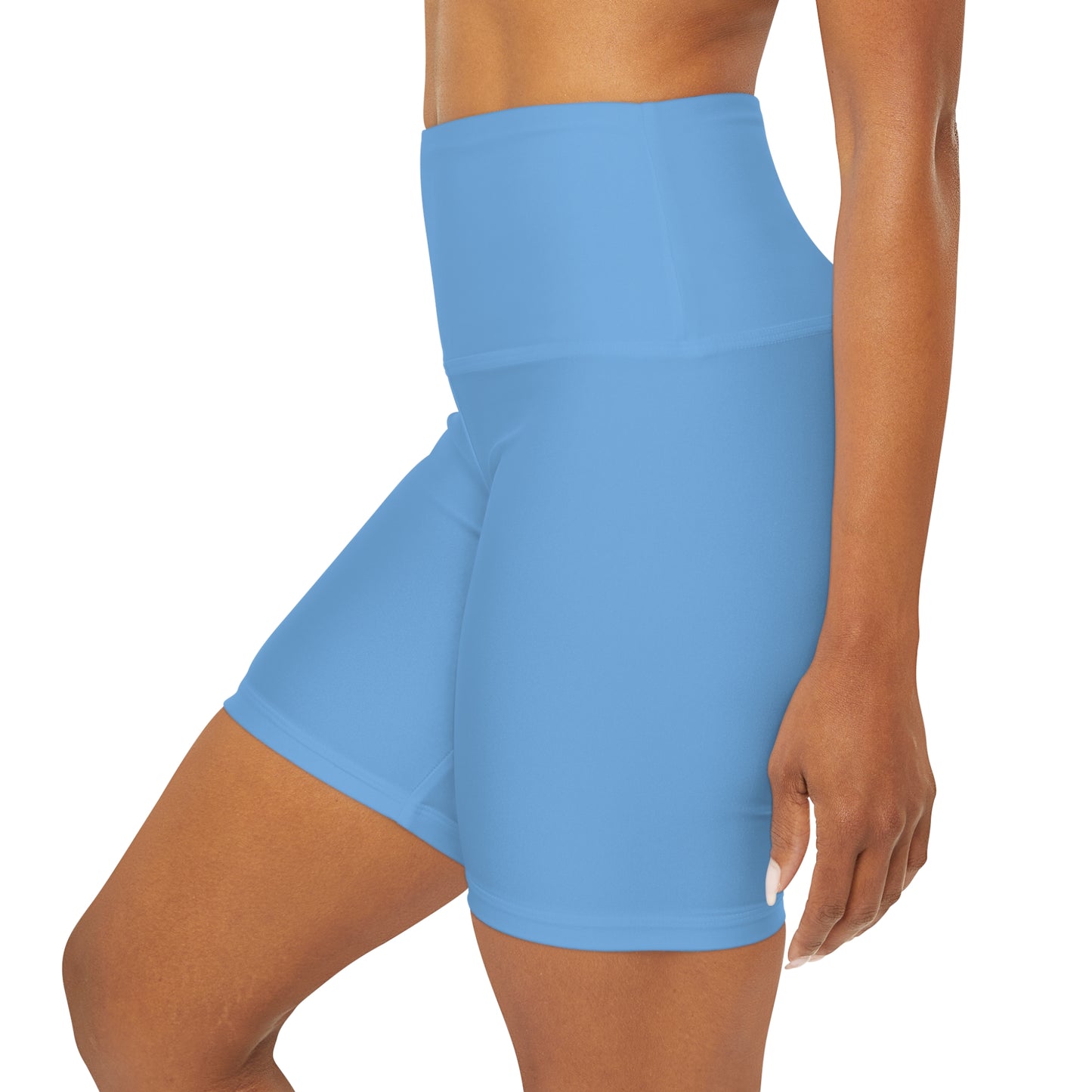 FIERCE FLY AND FOCUSED High Waisted Yoga Shorts (AOP)