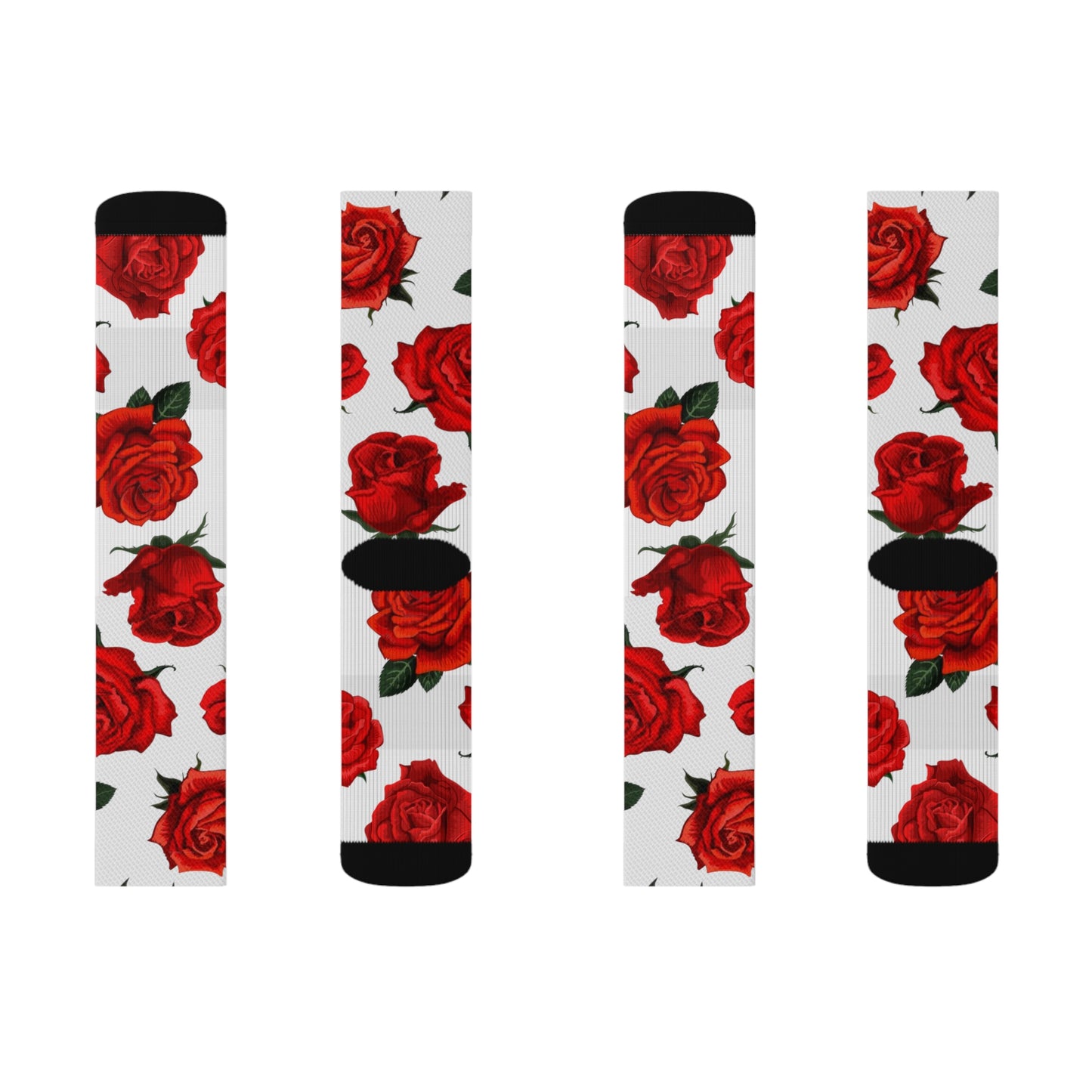 Rose Buds Sublimation Socks