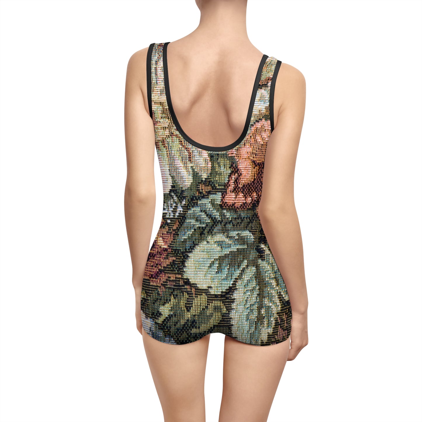 VINTAGE FLOWERS Women's Vintage Swimsuit (AOP)