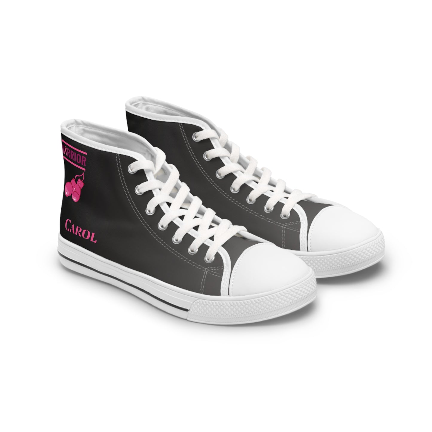 Warrier Pink Grey - DESIGN THEN PAY Women's High Top Sneakers