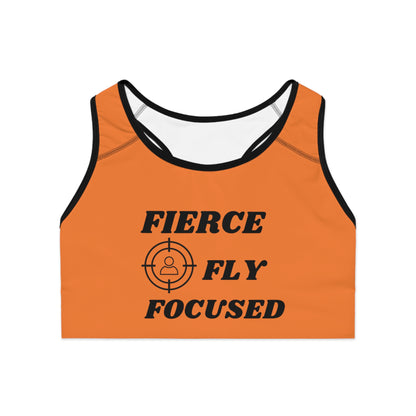 FIERCE FLY FOCUSED Sports Bra (AOP)