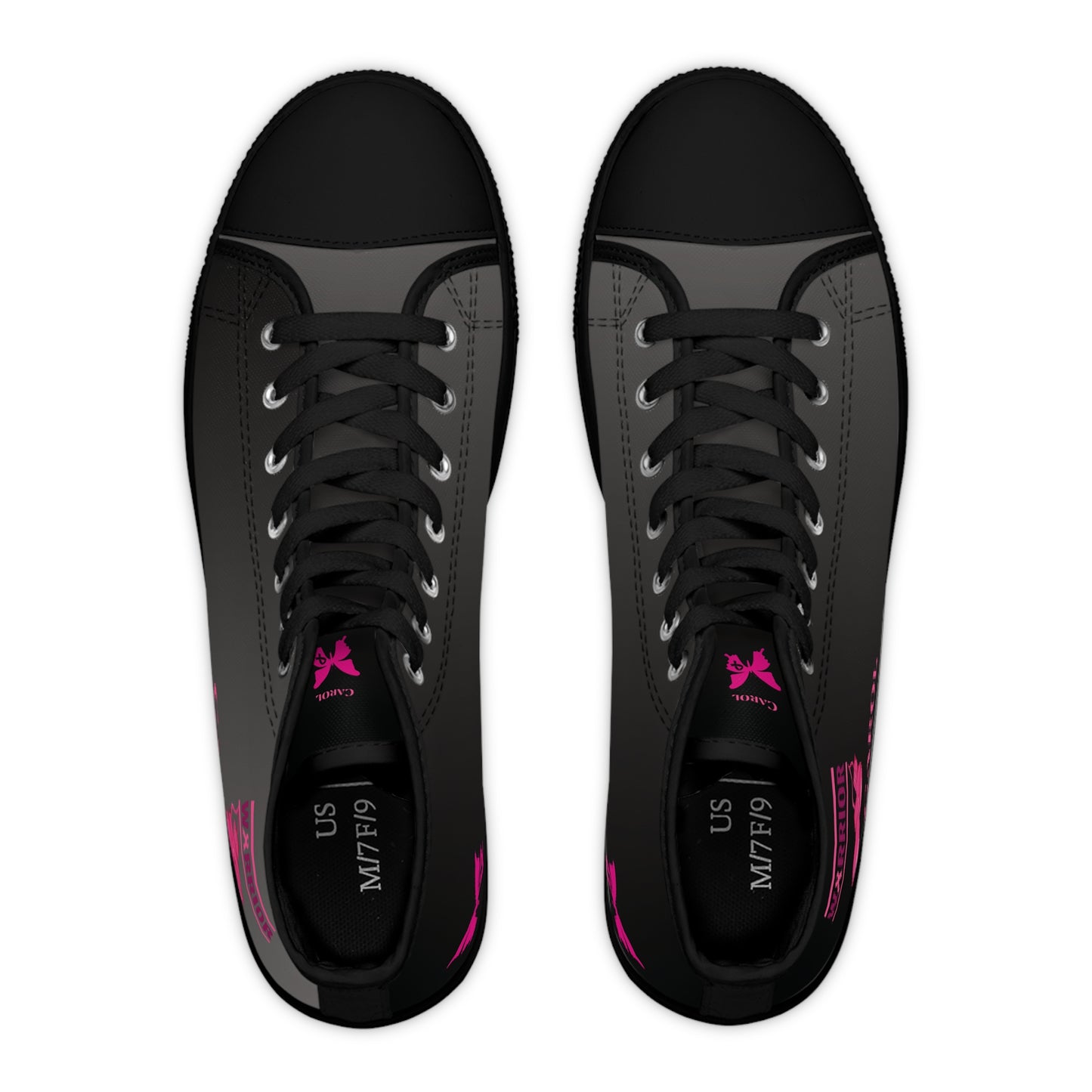 Warrier Pink Grey - DESIGN THEN PAY Women's High Top Sneakers