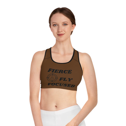 FIERCE FLY FOCUSED Sports Bra (AOP)