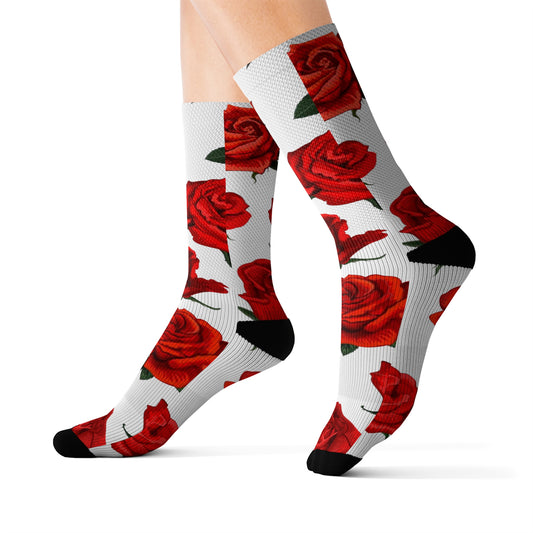 Rose Buds Sublimation Socks