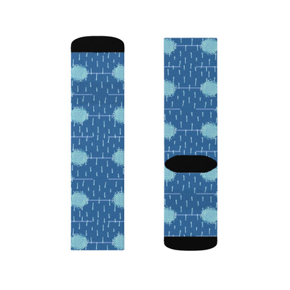 Blue spot Sublimation Socks