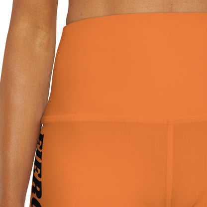 FIERCE FLY AND FOCUSED High Waisted Yoga Shorts (AOP)