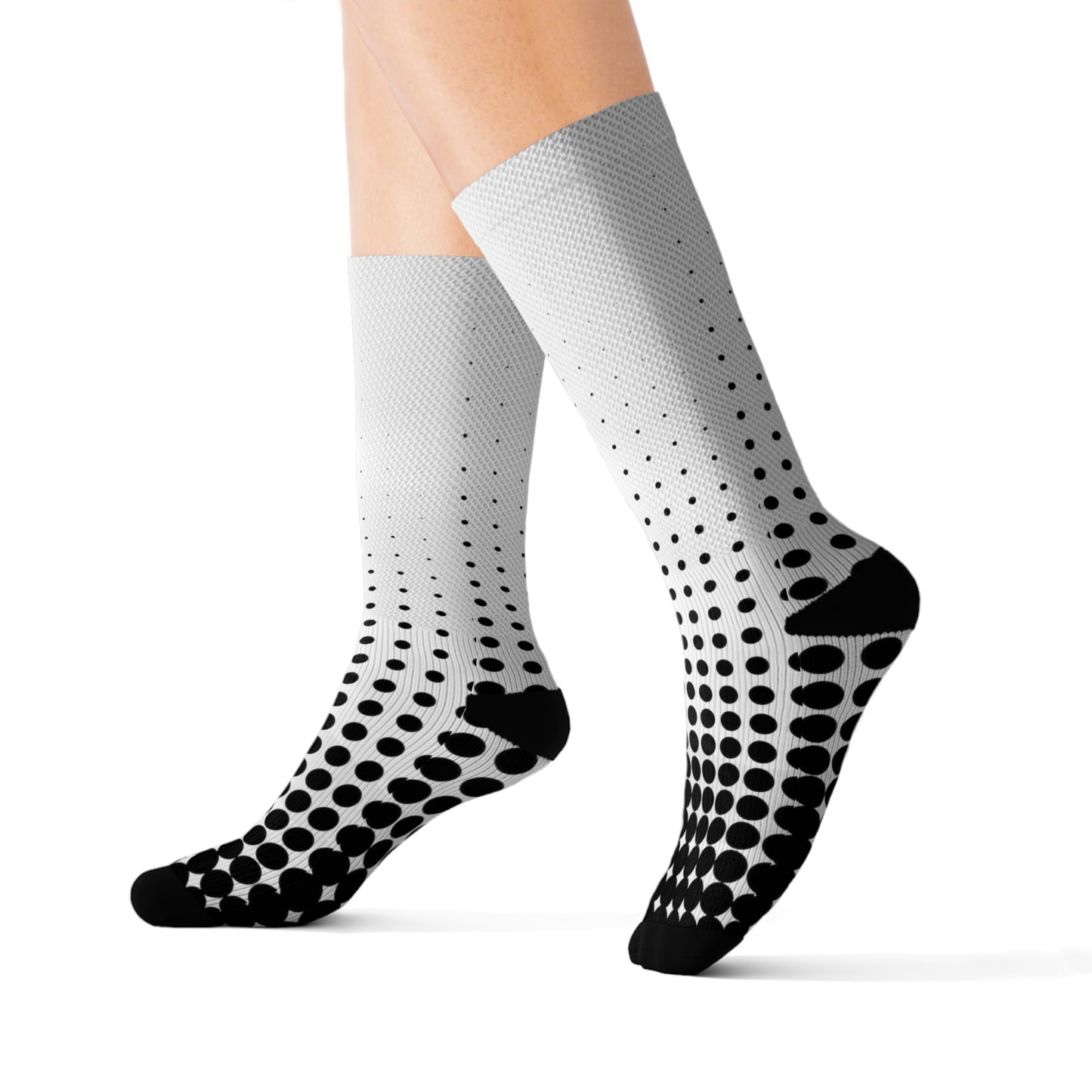 Black Dots Sublimation Socks