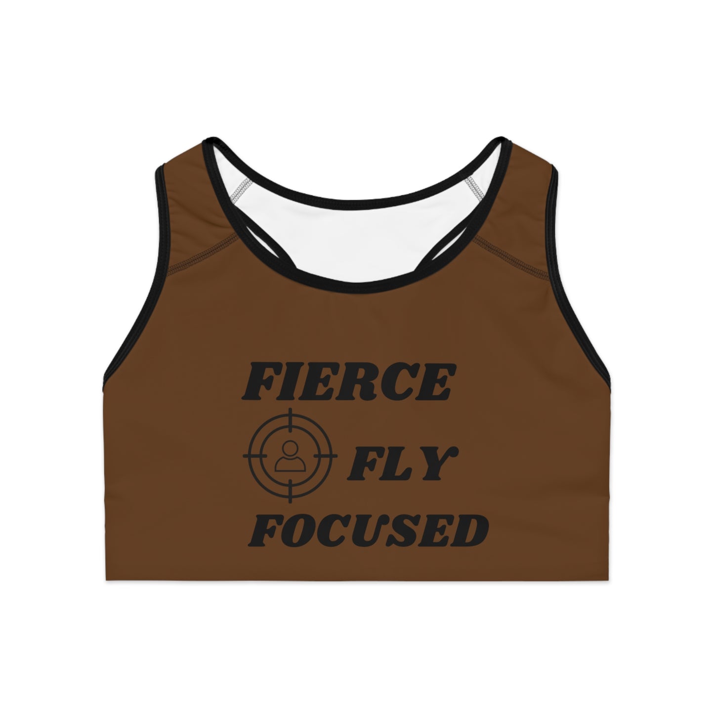 FIERCE FLY FOCUSED Sports Bra (AOP)