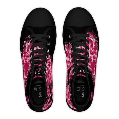 The Camo Pink  DESIGN THEN PAY Women's High Top Sneakers