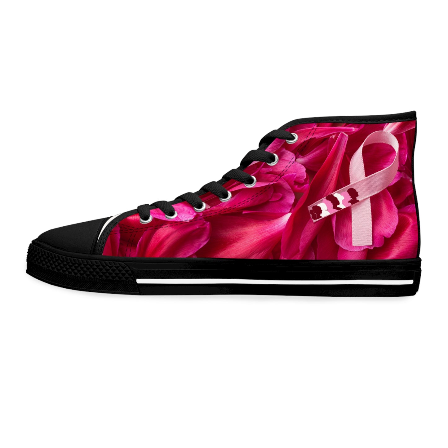 The Petal Pink  DESIGN THEN PAY Women's High Top Sneakers (Pay after you review the sneaker and Love it!