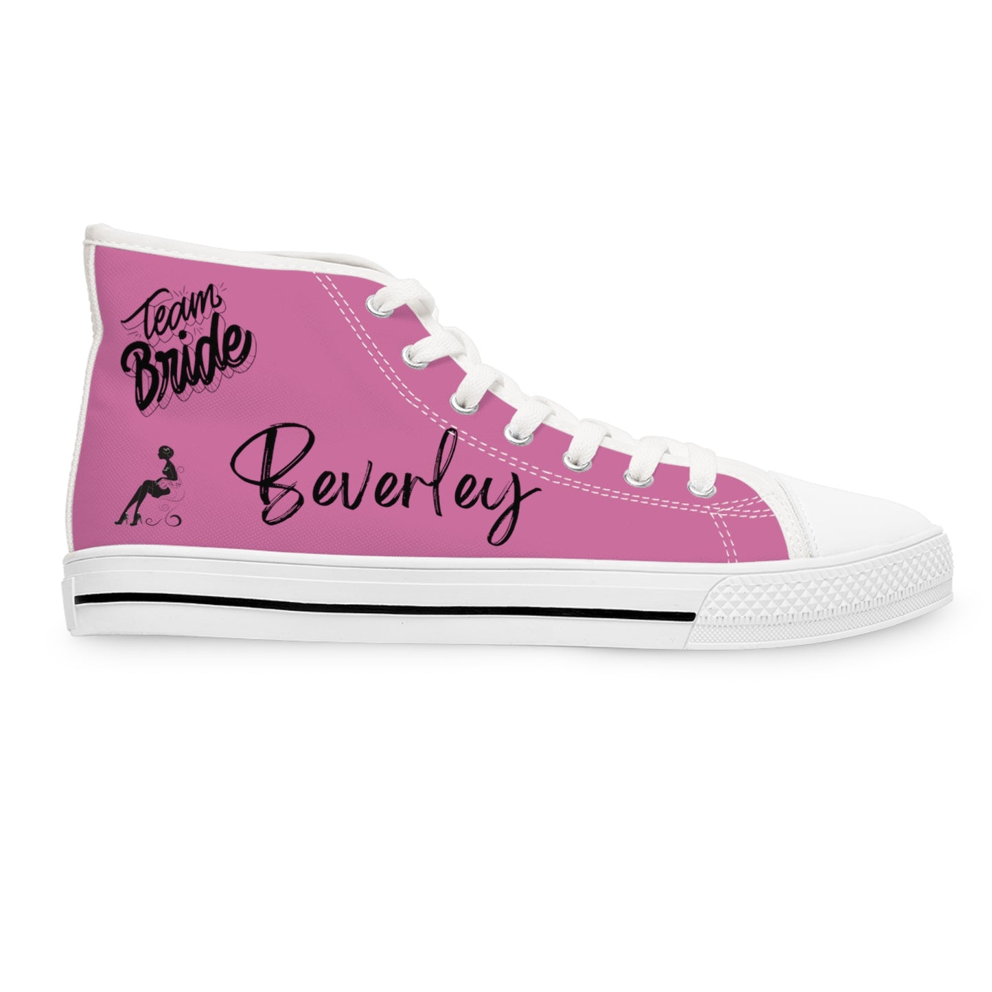 Team Bride P!   PERSONALIZE & CUSTOMIZE IT!  Women's High Top Sneakers