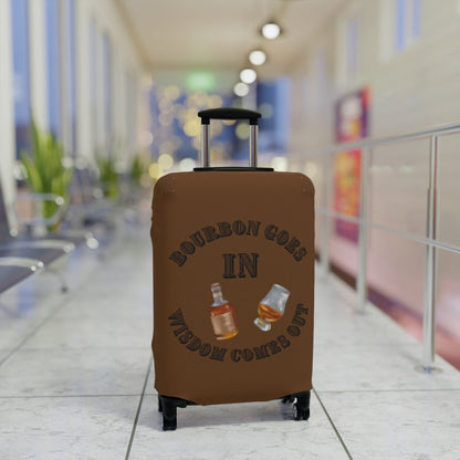 BOURBON GOES IN BROWN Luggage Cover