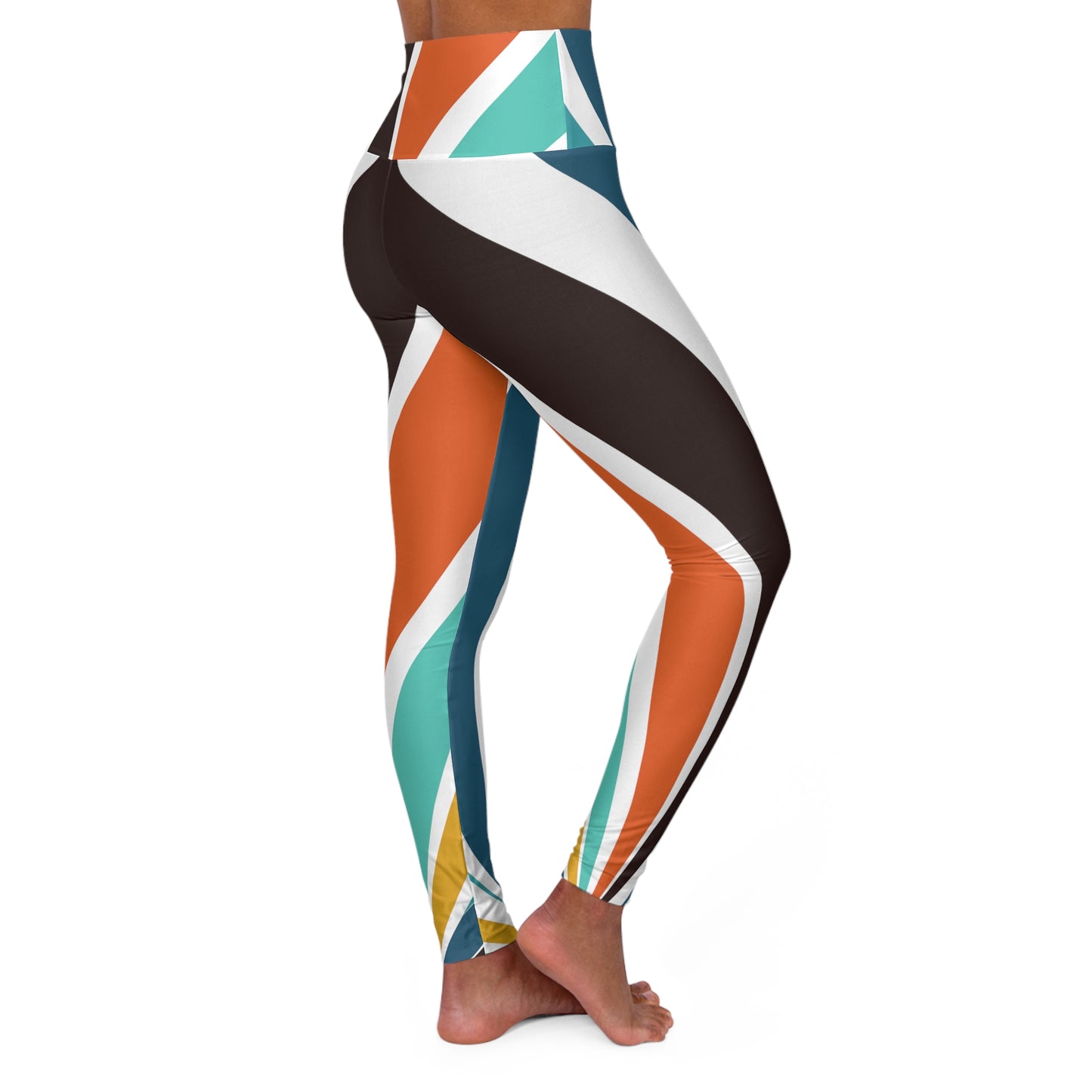 Color Galore High Waisted Yoga Leggings (AOP)