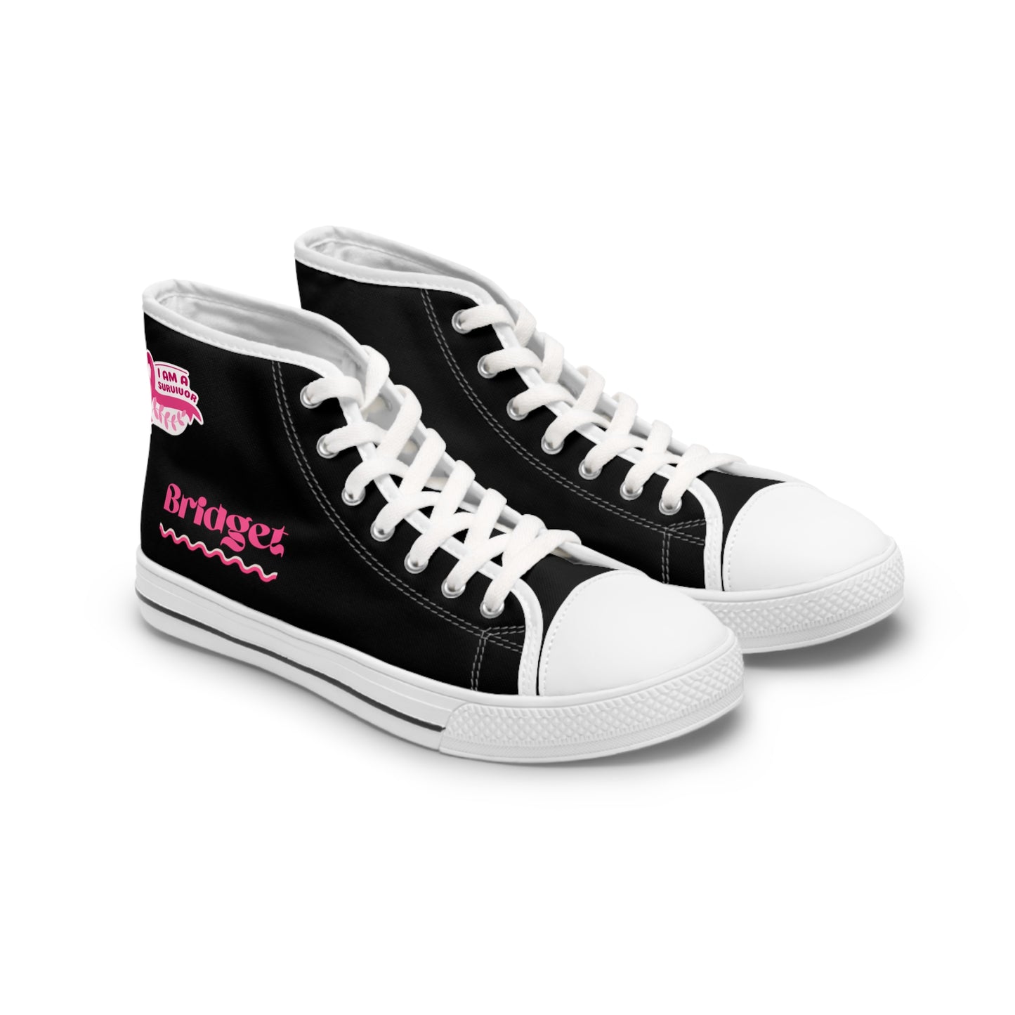 I Survived - Black - Women's High Top Sneakers