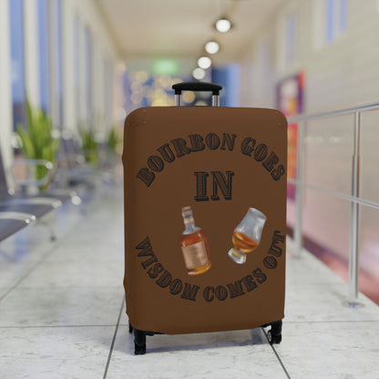 BOURBON GOES IN BROWN Luggage Cover