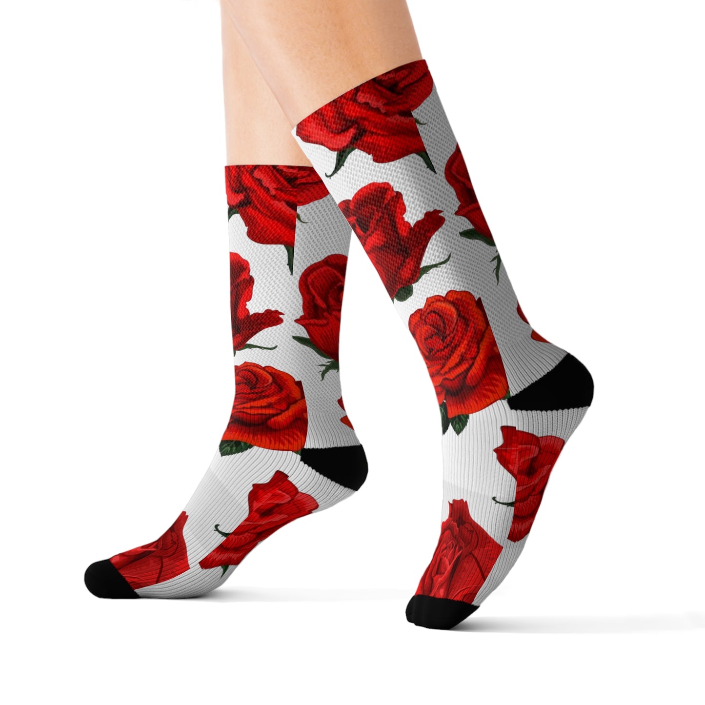 Rose Buds Sublimation Socks