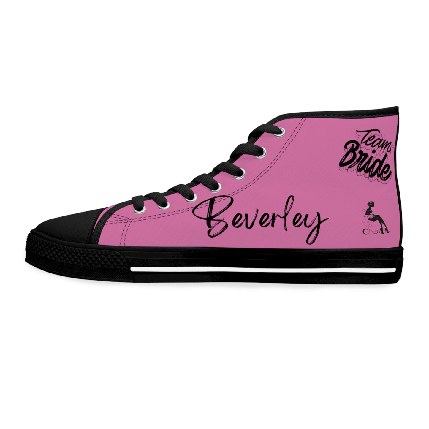 Team Bride P!   PERSONALIZE & CUSTOMIZE IT!  Women's High Top Sneakers