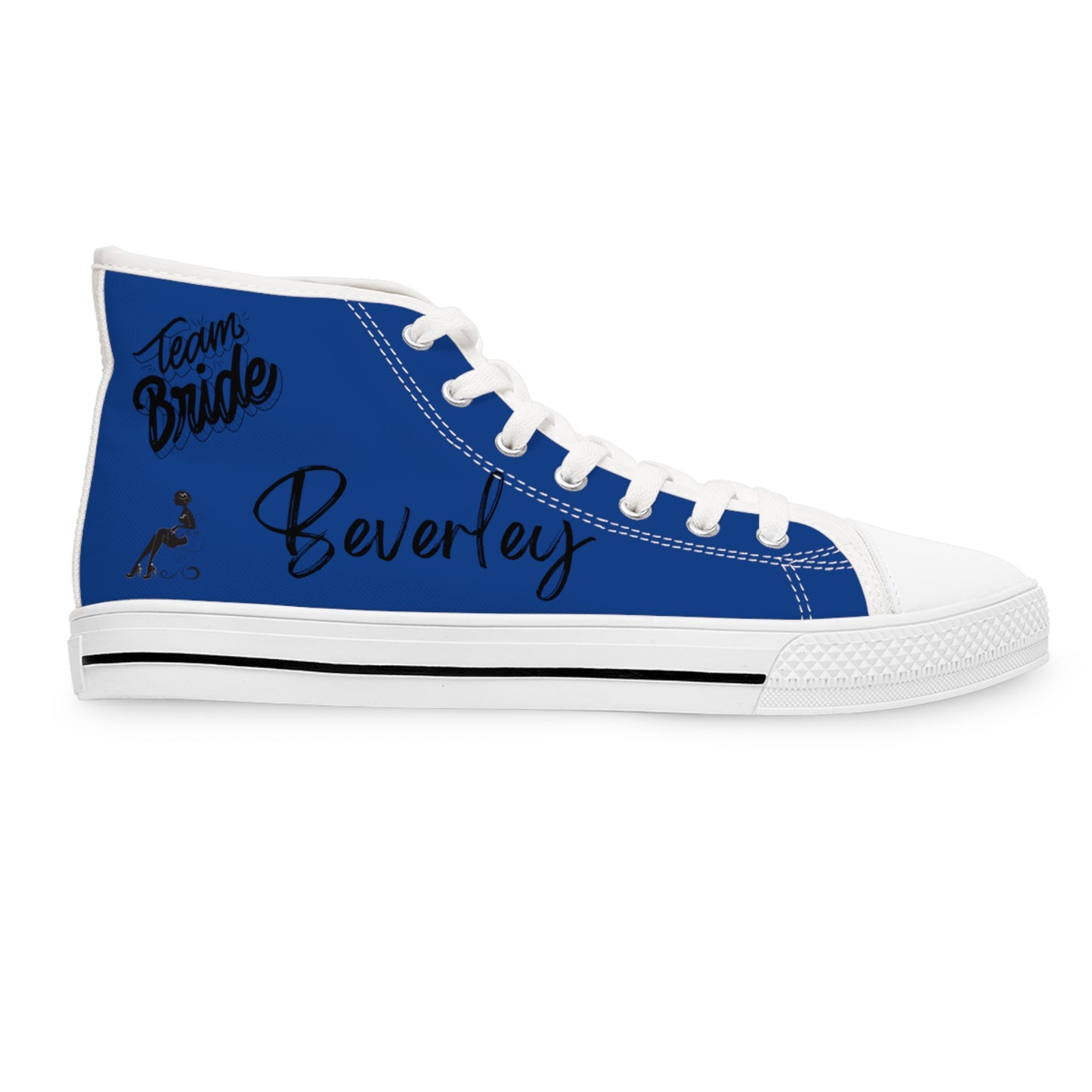 Team Bride B! DESIGN THEN PAY PERSONALIZE & CUSTOMIZE IT!Women's High Top Sneakers