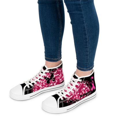 The Camo Pink  DESIGN THEN PAY Women's High Top Sneakers