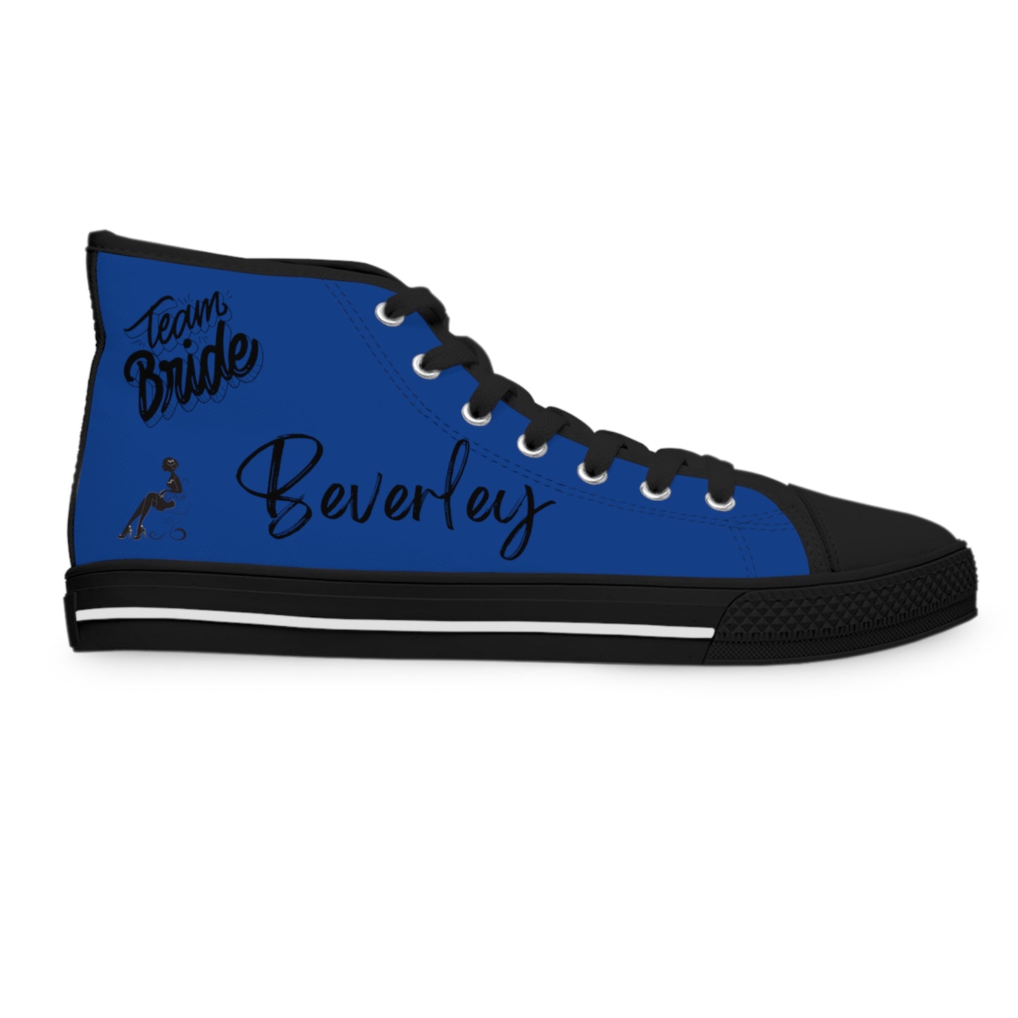 Team Bride B! DESIGN THEN PAY PERSONALIZE & CUSTOMIZE IT!Women's High Top Sneakers