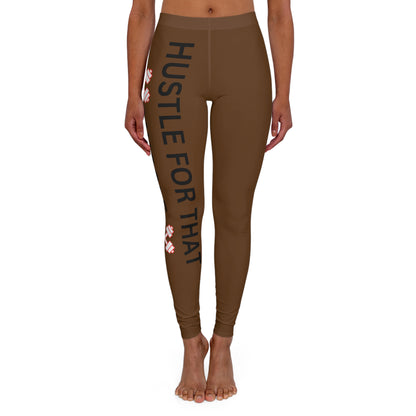 HUSTLE FOR THE MUSCLE Women's Spandex Leggings (AOP)